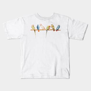 Perch of Parrots Kids T-Shirt